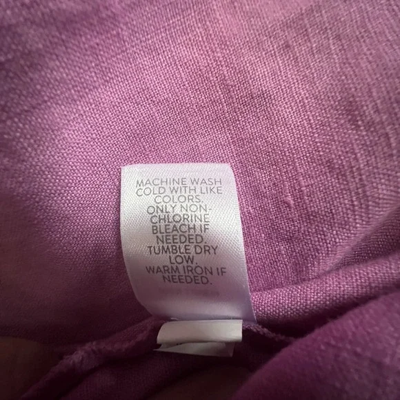 J.‎ Jill Love Linen Camellia Dress Womens Medium Trad Wife Minimalist Pockets - Picture 9 of 9